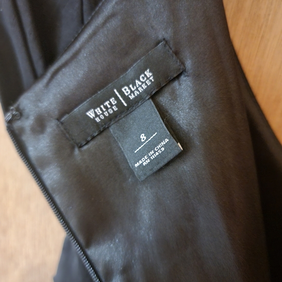White House Black Market Little Black Midi Dress - Picture 4 of 9